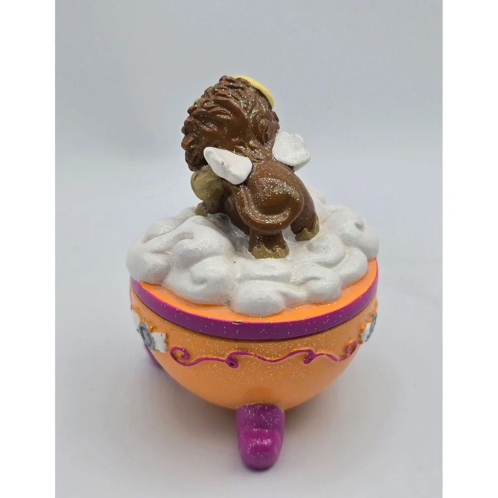Vintage‎ Y2K Claire's Trinket Box Angel Lion 2006 #7 Halo Collectible Nostalgia